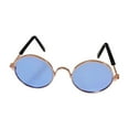 thumbnail image 3 of xiwaer Fashion Dog Pet Glasses Creative Trend Photography Round Frame Small Sunglasses Retro Dog Sunglasses Black One Size, 3 of 9