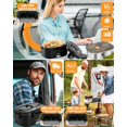thumbnail image 5 of Electric Lunch Box Food Heater - 100W Fast Heating Lunch Box 12V/24V/110-230V Warming Lunchbox, Dual 1.5L Containers, Portable Food Warmer for Car/Truck/Travel, with Spork & Insulated Carry Bag, 5 of 5