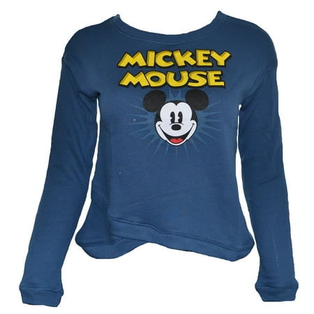 Jersey Stitch Pullover - Womens Jersey Style Long Sleeve Pullover Sweater Heather Blue (SMALL) W11A