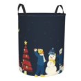 thumbnail image 2 of Children Snowman Laundry Basket Organizer Collapsible -Dirty Clothes Hamper for Bathroom Kids Girls Boys Laundry Hamper Christmas Tree Christmas Game Fun, 2 of 8