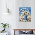 thumbnail image 3 of Shiartex Blue And White Daisies Canvas Wall Art Picture 16x20in for Living Room Bedroom Wall Art 16x20in, 3 of 3