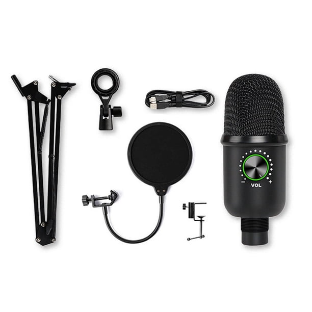 Destyer 3.5mm Wired Condenser Microphone Computer Laptop Live Streaming ...