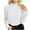 White, variant on Ediodpoh Women Ribbed Pullover One Size Turtleneck Pullover Elegant Knitted Sweaters for Women Slim Fit for Autumn Winter Light Green