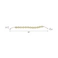 thumbnail image 4 of Modern Frosted Glass Bead for Home Decor and Bathroom - Refined Garland with Jute Cord Accent for Shelf and Coffee Table Styling - Light Reflective Piece for Office and Living Room - 3", Green, 4 of 11