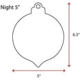 thumbnail image 2 of 25 Units Acrylic Christmas Ornaments Blanks Night 1/8" Thick - Clear or Solid Color - (Size 5") Made in USA, 2 of 5