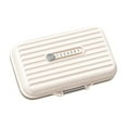 thumbnail image 1 of KOKOI Pill Case,Small Pill Box - Waterproof Portable Daily Small Pill Case for Purses Pocket Compact Travel Medicine Holder for Vitamins,Fish Oils,Supplements - 7-Compartments, (Milk White, L), 1 of 5