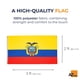 thumbnail image 2 of Bandera AZ FLAG Ecuador 90x60 cm 100D poliéster con ojales, 2 of 6