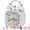 White, variant on Unique Bargains Square Mechanical Loud Alarm Clock Black 3.3"L x 2.2"W x 4.6"H