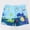 Light Blue, variant on Gyujnb boys swim trunks with cartoon dinosaur print and elastic waistband for beach pool summer outdoor water activities,9-10 Years