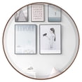 thumbnail image 6 of OVALCREST - Singapore Framed Floating Round Mirror - Rubbed Bronze - 18 5/8" x 18 5/8", 6 of 8
