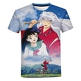 thumbnail image 3 of Camiseta Anime Primavera Verano Inuyasha Impreso 3D Hombres Mujeres Oversize Casual Streetwear Hip Hop Moda Unisex, 3 of 3