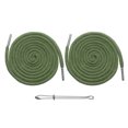 thumbnail image 1 of Uxcell 2pcs Cordones de Sudadera 51" Cordón de Reemplazo Herramienta de Costura con Enhebrador Fácil para Sudaderas, Pantalones de Entrenamiento, Chaquetas, Pantalones, Gorras, Abrigos, Bolsas, Verde, 1 of 7