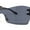 Slate - Black, variant on Womens Wrap Rimless Shield Plastic 80s Color Mirror Sunglasses Purple - Yellow Mirror