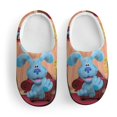 thumbnail image 3 of Blue'S Clues Slippers for Kids, Cute Soft Plush Anti-slip Fluffy Fuzzy House Slippers Warm Soft Plush Non-Slip Indoor Outdoor Slip-on Shoes for Boys Girls, 3 of 8