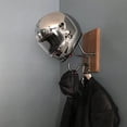 thumbnail image 2 of Gancho para llaves con 2 ganchos para abrigo de moto, gorra, casco de béisbol y rugby, 2 of 4