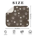 thumbnail image 4 of Brown Dog Paw Footprint Dish Drying Mat for Kitchen 1 Pack, Ultra Absorbent Microfiber Dishes Drainer Mats,16"x18", 4 of 6