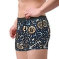 thumbnail image 4 of Balery Nautical Men's Boxer Briefs, Soft and Breathable Cotton Underwear with nylon Waistband-Medium, 4 of 9
