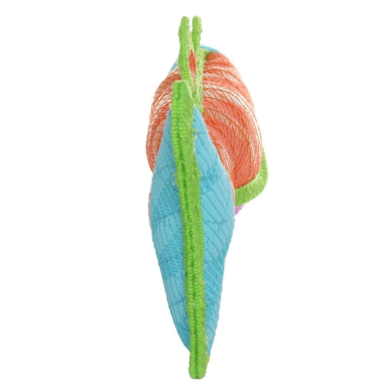 DuraForce Fish Blue Orange Pink Woven Fiber Squeaky Dog Toy