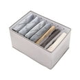 thumbnail image 5 of Vikakiooze 2022 Home Storage and Organization Jeans Clothing Separation Basket Dormitory Wardrobe Drawer Transparent Storage Household Fabric Storage, 5 of 6