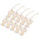 thumbnail image 5 of FELTECHELECTR 10 colgantes de madera con forma de ángel para decoración de fiestas navideñas, adornos colgantes para árbol de Navidad., 5 of 7