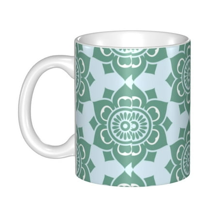 

Ceramic Mug Funny Coffee Milk Tea Mug Cup Flower Background Cup