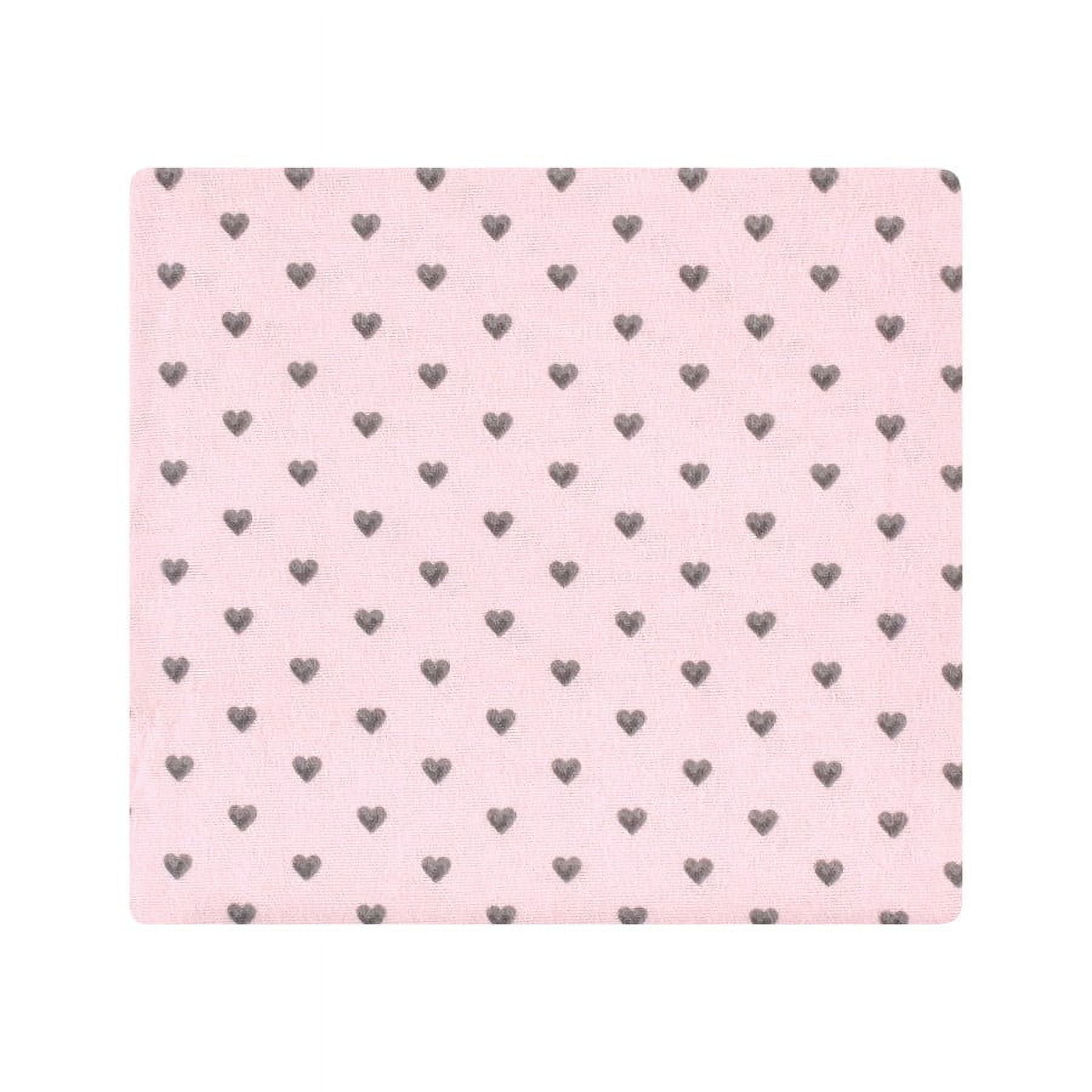 Hudson Baby Infant Girl Cotton Flannel Receiving Blankets Bundle, Farm Friends Pink, One Size