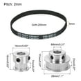thumbnail image 2 of Uxcell Timing Pulley 20&40 Teeth 8mm Bore Synchronous Wheel with Belt and Wrench for 3D Printer, CNC Machine, 2 of 6