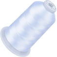 thumbnail image 1 of czcpp-Embroidery Thread 5500 Yards 100% Polyester, for Brother, Babylock, Janome, Singer, Pfaff, Husqvarna, Bernina and More - White, 1 of 4