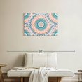 thumbnail image 2 of Elephant Stock Mandala Abstract Wall Art - Horizontal Canvas Wall Art - Hallway Wall Decor - Decor Elements Canvas - Orange And Teal Decor - 30" x 20", 2 of 8