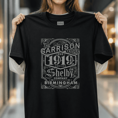 Peaky Blinders the Garrison Pub Logo Shelby Brothers Birmingham Unisex T-Shirt S- 5XL Peaky Blinders the Garrison Pub Logo Shelby Brothers Birmingham Unisex T-Shirt S- 5XL