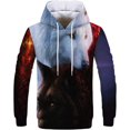 thumbnail image 1 of "Xishao Sudadera con Capucha De para Hombre, Ropa De Calle Holgada con Estampado De Lobo En 3D, Ropa De Calle Divertida De Animal, Hip Hop, Primavera Y Otoño" Xishao ropa, 1 of 2
