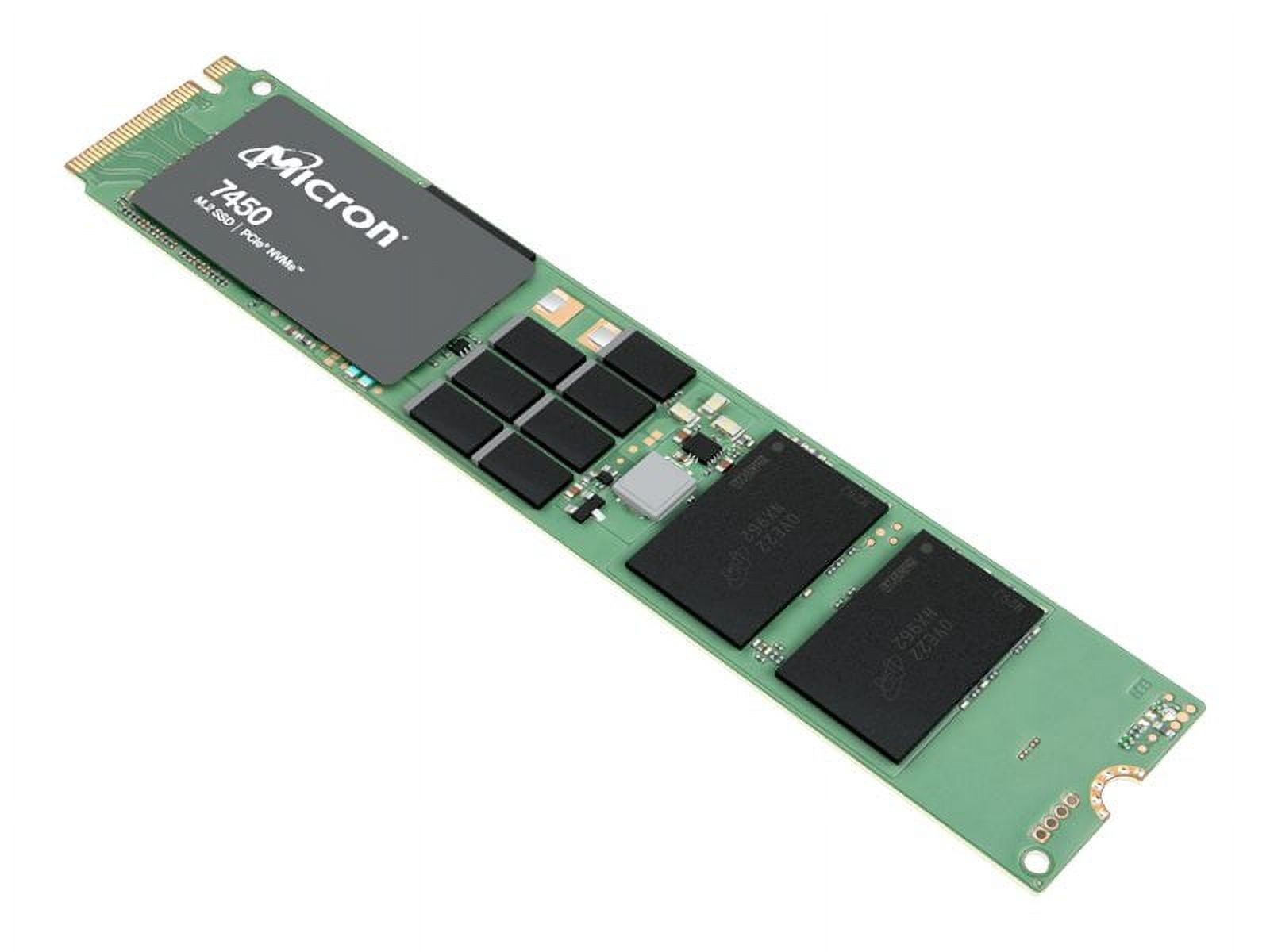 Micron 7450 PRO 3.84 TB Solid State Drive M.2 22110 Internal PCI Express NVMe PCI Express NVMe 4.0 x4 Read Intensive TAA Compliant