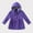 Purple, variant on Rain Jacket Girls Waterproof Windproof with Hood Pocket Winter Coats for Girls Lightweight Warm Comfortable Cute Coats Outdoor Activity Jacket