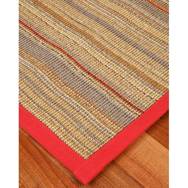 NaturalAreaRugs Resort Sisal Area Rug, Handmade in USA, 100 Sisal, Non