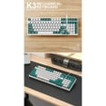thumbnail image 6 of K3 Mechanical Keyboard Russian Mechanical Keyboard 100 Keys Gaming Office Gaming Computer Keyboard Full Keys No Punch Multiple Light Effects Personalised Keycaps Wired Keyboard, 6 of 10
