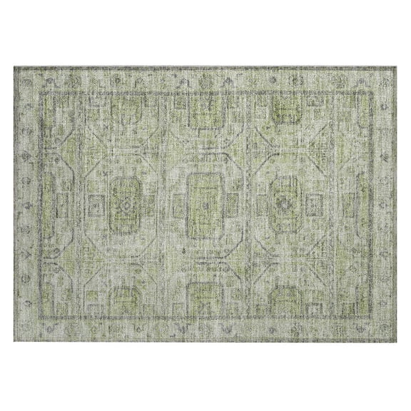 Dalyn Rugs Machine Washable Indoor/Outdoor Chantille Aloe 1'8" x 2'6" Rug