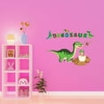 thumbnail image 3 of Word Dinosaur themed Lettering Wall Art DecorWall Decal Decoration Dinosaur Joyful Cartoon Cartoon Animals Decorating Ideas for Child's Bedroom Size: 20 In(W) x 14 In(H), 3 of 5