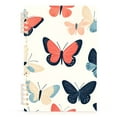 thumbnail image 7 of FORMRS 1-Subject Spiral Notebook 8" x 5" College Ruled 60 Refillable Sheet A5 Hard Cover, 2 Pack, Beige Butterflies, 7 of 7