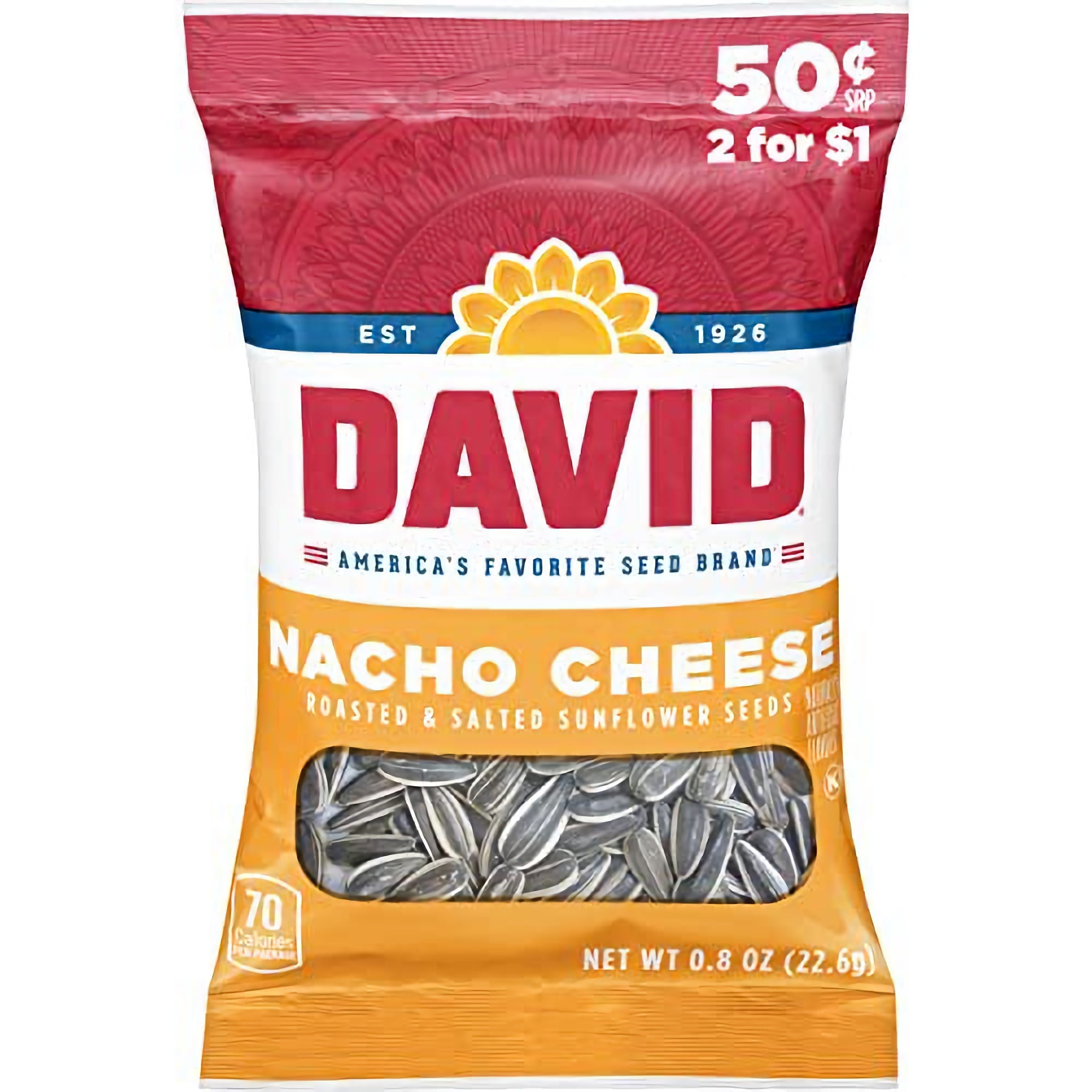 Cheesy Delight: David's Nacho Cheese Sunflower Seeds