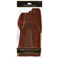 thumbnail image 1 of Assortiment de Couverts en Plastique Marron Chocolat Lot de 24 Fournitures de Fête, 1 of 2