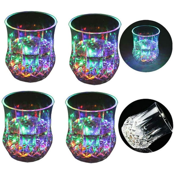LED Light Automatic Flashing Cup with Mug Sensor Light Up Liquid Activated Color Change