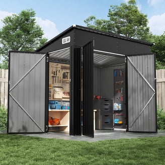 Studyset 3x6 FT Garbage Bin Shed Stores,Outdoor Trash Can Storage