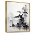 thumbnail image 2 of Designart "Oriental Design Llama Sketch I" Animals Floater Framed Canvas Wall Art, 2 of 7