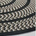 thumbnail image 3 of SAFAVIEH Braided Tanisha Bordered Reversible Area Rug, Ivory/Black, 6' x 6' Round, 3 of 11
