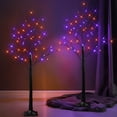 thumbnail image 2 of Árbol de abedul iluminado para Halloween, deslumbrante, de 4 pies, paquete de 2, 2 of 7
