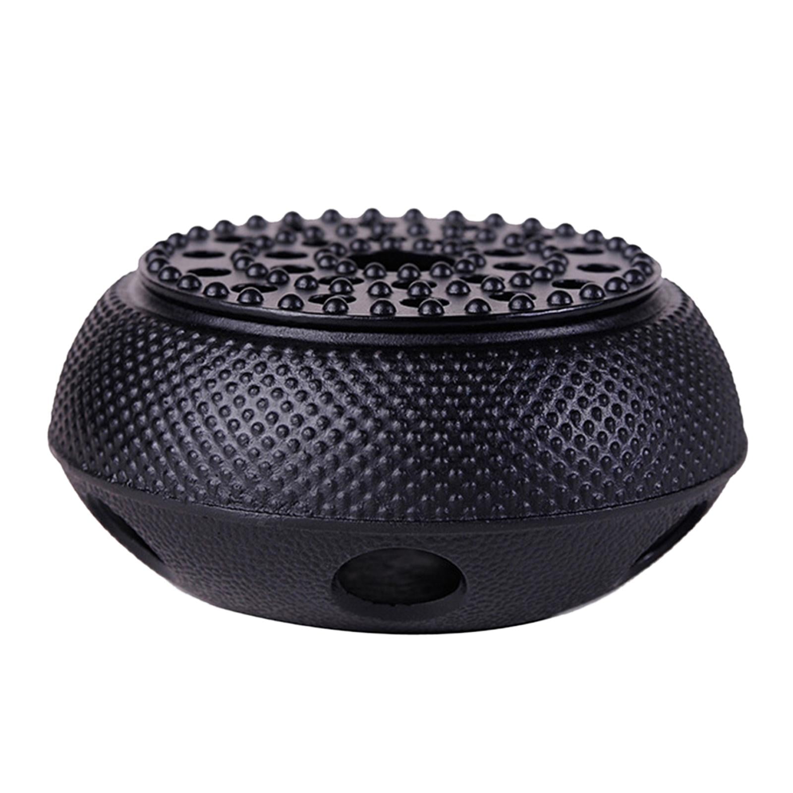 Nishiyuenyi Black Cast Iron Teapot Warmer Candle Insulation Stove Alcohol Heating Base Stove