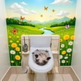 thumbnail image 3 of Butterfly Cat 3D Toilet Sticker, Cute Animal Wall Sticker, Toilet Seat Sticker, Waterproof, Bathroom Decoration, 3 of 6