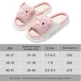 thumbnail image 2 of Sandalias caseras para mujer cómodas zapatillas de cerdo con punta abierta zapatillas de cerdito para 4 estaciones, 2 of 9