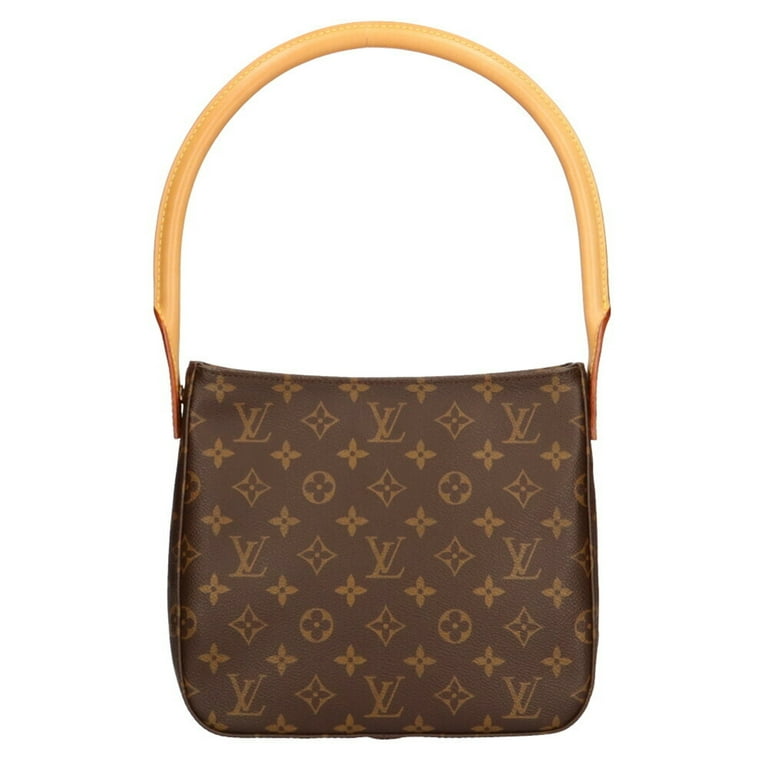 Authenticated used Louis Vuitton Louis Vuitton Looping mm Monogram Shoulder Bag Canvas Brown Women's, Adult Unisex, Size: (HxWxD): 21cm x 24cm x 10cm