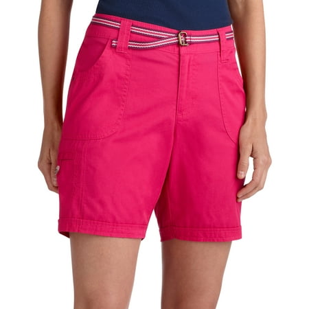 Women's Cotton Twill 7.5 Cargo Bermuda Shorts - Walmart.com